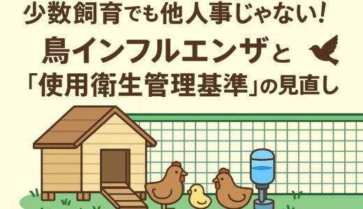 🐔少数飼育でも他人事じゃない！鳥インフルエンザについて